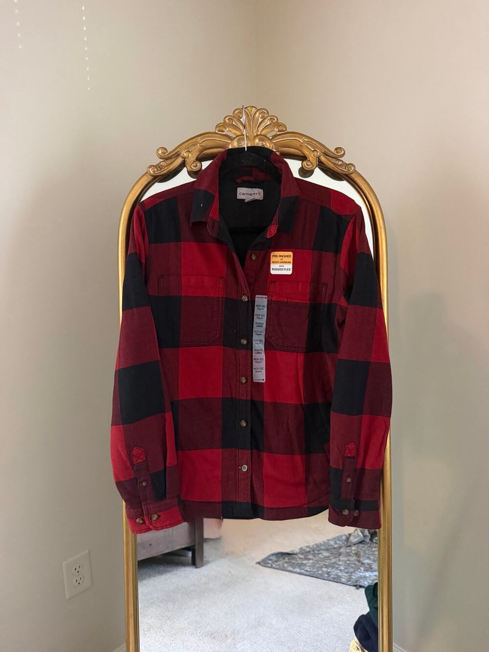 NWOT Carhartt Rugged Flex Hamilton Fleece Lined Shirt-Women's Shacket Jacket